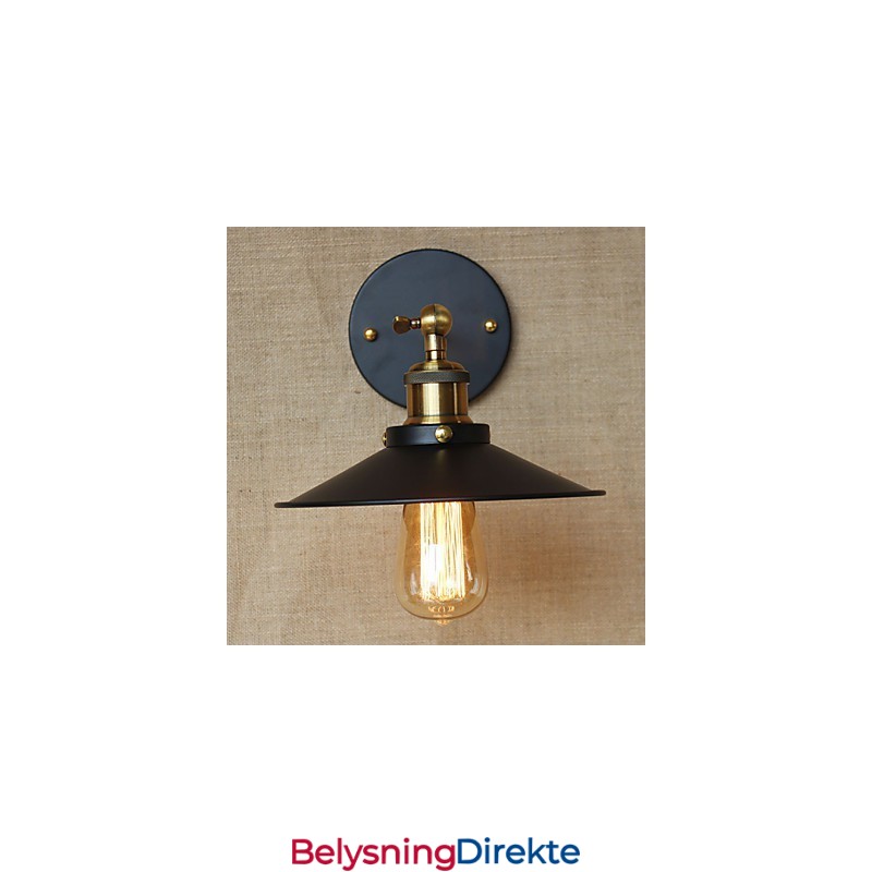 Retro Minimalistisk Industriell Villa Foran Kirkegangen Paraply Svart Kjole Dekorert Vegg