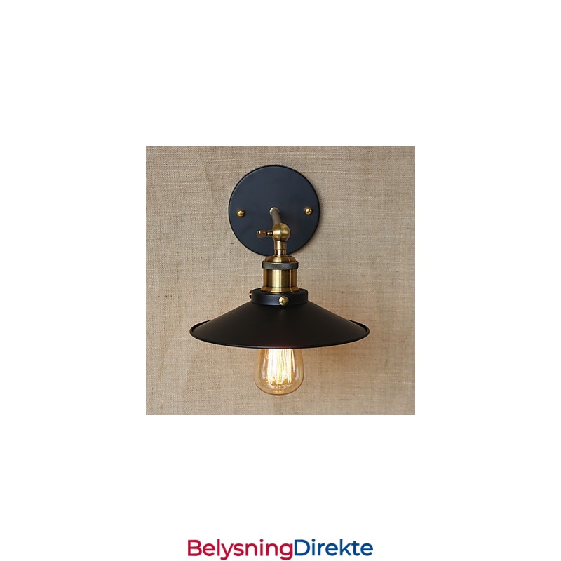 Retro Minimalistisk Industriell Villa Foran Kirkegangen Paraply Svart Kjole Dekorert Vegg