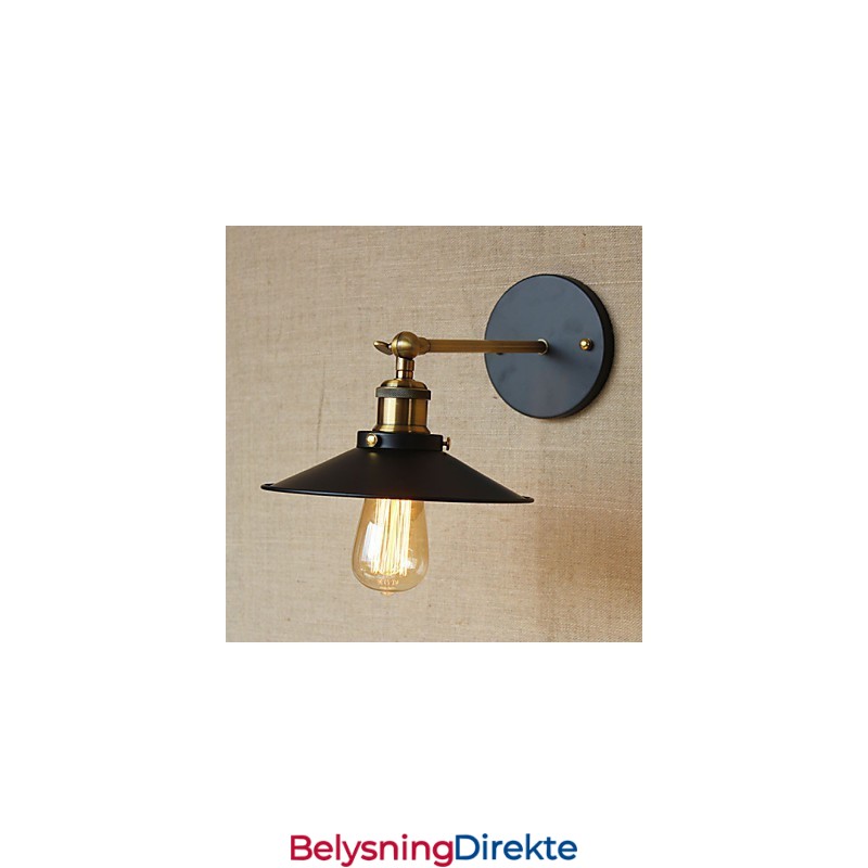 Retro Minimalistisk Industriell Villa Foran Kirkegangen Paraply Svart Kjole Dekorert Vegg