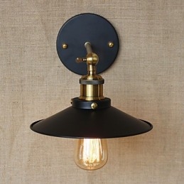 Retro Minimalistisk Industriell Villa Foran Kirkegangen Paraply Svart Kjole Dekorert Vegg