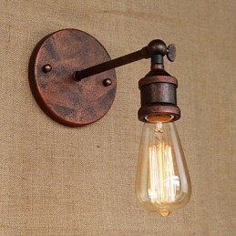 Amerikansk Bar Kafé Restaurant Nattbord Minimalistisk Midtgang Jernholdig Vegglampe