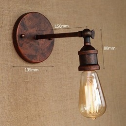 Amerikansk Bar Kafé Restaurant Nattbord Minimalistisk Midtgang Jernholdig Vegglampe