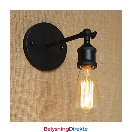 Amerikansk Restaurant, Bar, Kafé, Nattbord, Minimalistisk, Svart, Smijernsvegglampe