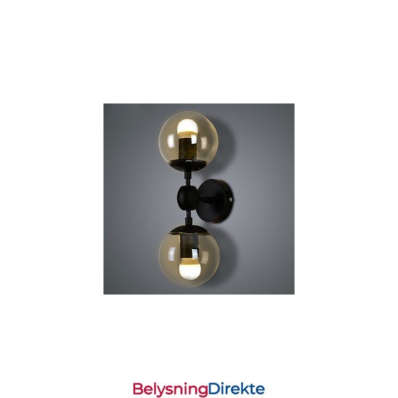 Vegglampetter Glasskule Rustikk Lodge Metall