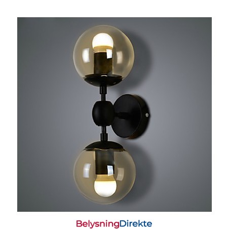 Vegglampetter Glasskule Rustikk Lodge Metall