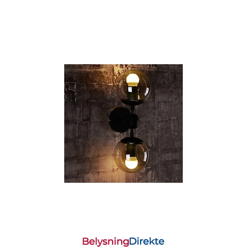 Vegglampetter Glasskule Rustikk Lodge Metall