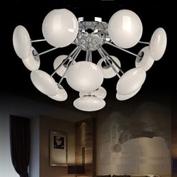 Modernyesteurt-Lampe Enkel, Sirkulær Glasskunst-Pendellampe I Europeisk Stil