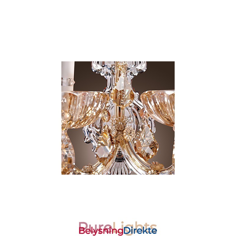 Elegant Krystallvegglampe Med 2 Lys