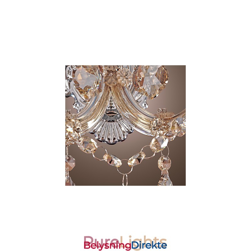 Elegant Krystallvegglampe Med 2 Lys