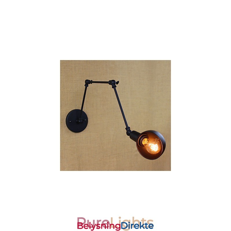 Retro Industriell Stil Midtgang Trapper Korridor Lang Arm Vegglampe Smijern Balkong Restaurant Bar