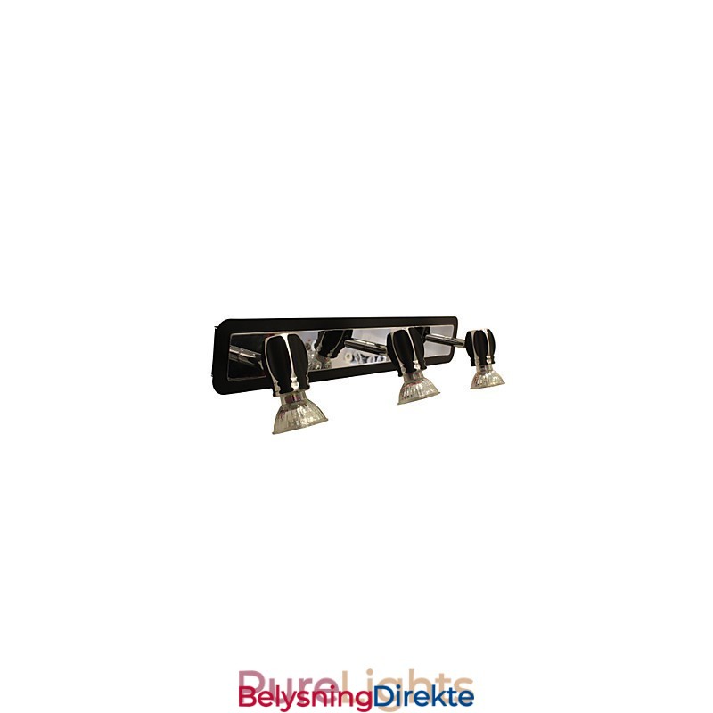 Moderne Svarte Vegglamper Baderomslamper Med 3 Lys
