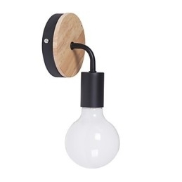 110V 220V Iron Edison Innendørs Vegglampe Gang Trapperom Vegglampe Pære Lampearmatur Svart Hvit