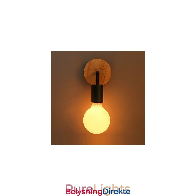 110V 220V Iron Edison Innendørs Vegglampe Gang Trapperom Vegglampe Pære Lampearmatur Svart Hvit