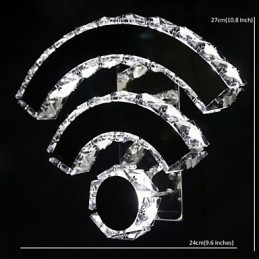 Krystall Vegglampe Krystall Moderne Samtidsstil Seng Stue Hotell Metall