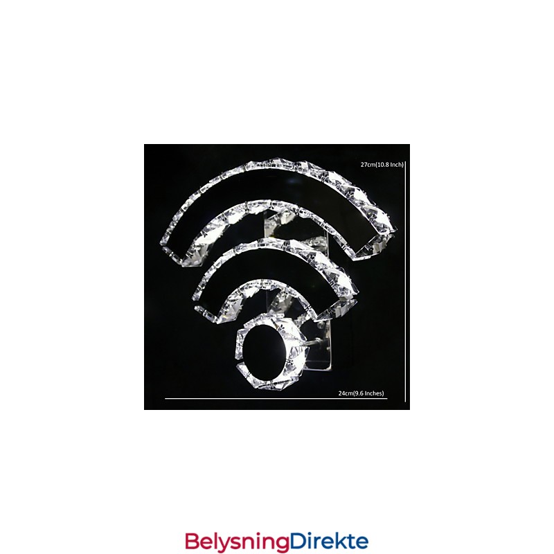 Krystall Vegglampe Krystall Moderne Samtidsstil Seng Stue Hotell Metall