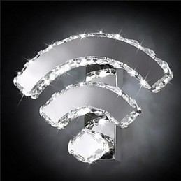 Krystall Vegglampe Krystall Moderne Samtidsstil Seng Stue Hotell Metall