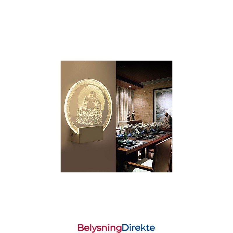 Akryl Vegglampe Pvc Lampelampe Chip Moderne Samtids Metall