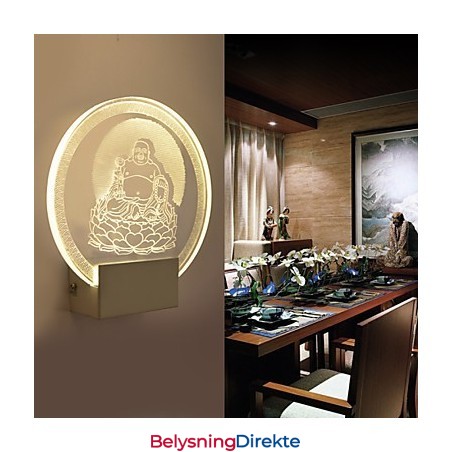 Akryl Vegglampe Pvc Lampelampe Chip Moderne Samtids Metall