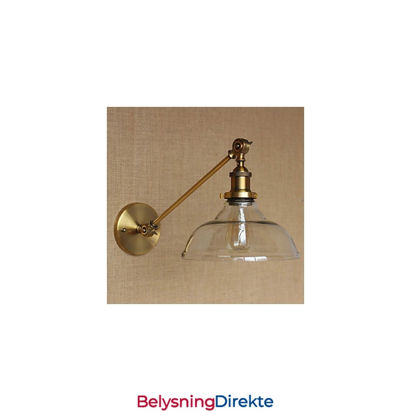 Jern, Glass, Bronse, Messing, Arm, Stil, Retro, Kreativ, Amerikansk, Landlig, Hall, Soverom, Vegglampe