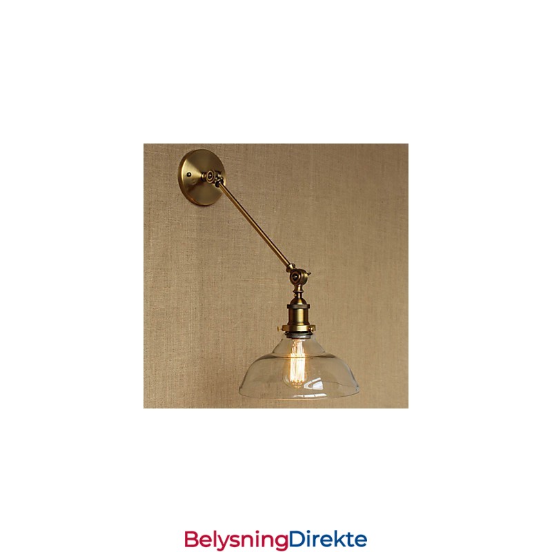 Jern, Glass, Bronse, Messing, Arm, Stil, Retro, Kreativ, Amerikansk, Landlig, Hall, Soverom, Vegglampe