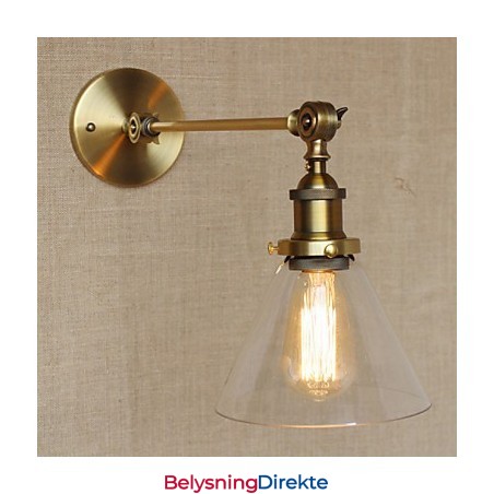 Jern, Glass, Bronse, Messing, Arm, Stil, Retro, Kreativ, Amerikansk, Landlig, Hall, Soverom, Vegglampe