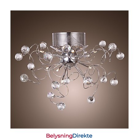 Lysekrone I Krystall, Moderne Design, 9 Lys