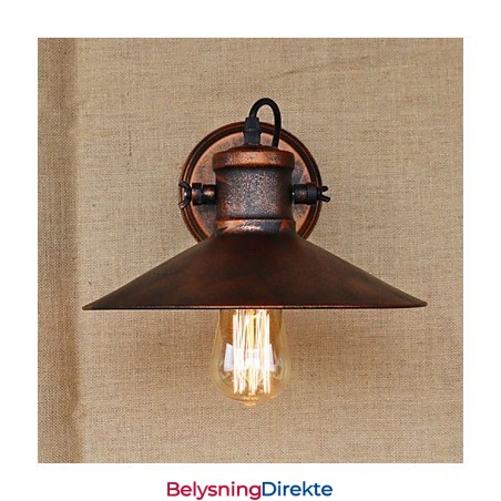 Loft Industriell Lager Kreativ Stue Balkong Vind Jernholdig Nostalgisk Retro Pastoral Trapp Vegglampe