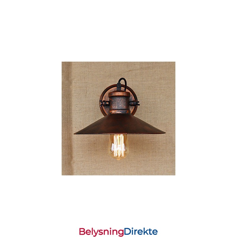 Loft Industriell Lager Kreativ Stue Balkong Vind Jernholdig Nostalgisk Retro Pastoral Trapp Vegglampe