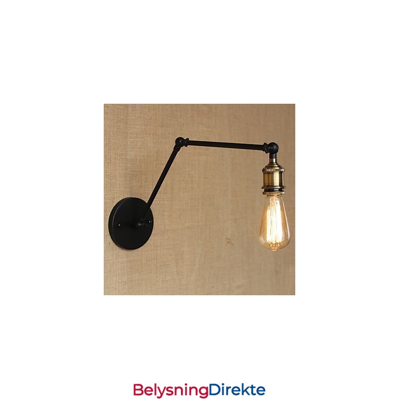 En Enkel, Moderne Amerikansk Landlig Variant Uten Speil, Vegglampeskjerm Med Jernarm