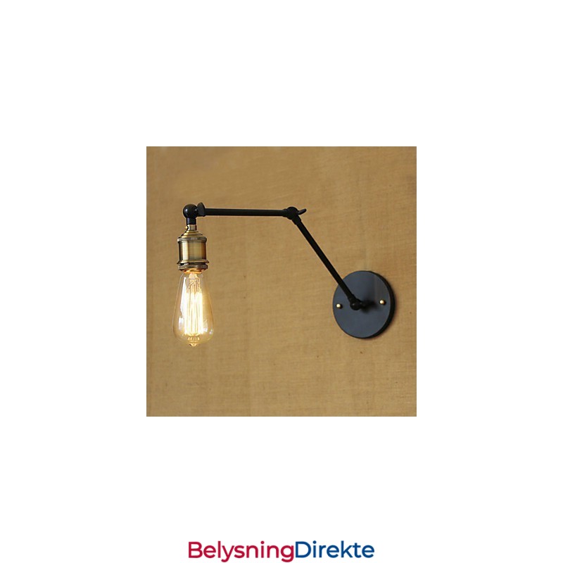 En Enkel, Moderne Amerikansk Landlig Variant Uten Speil, Vegglampeskjerm Med Jernarm