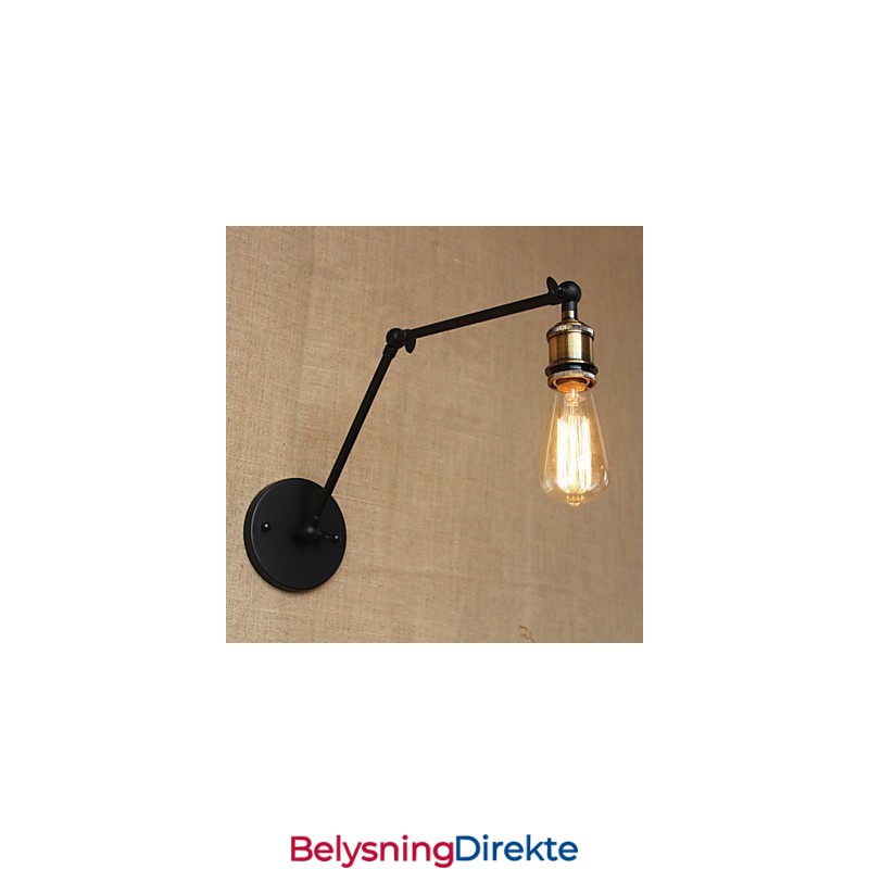 En Enkel, Moderne Amerikansk Landlig Variant Uten Speil, Vegglampeskjerm Med Jernarm