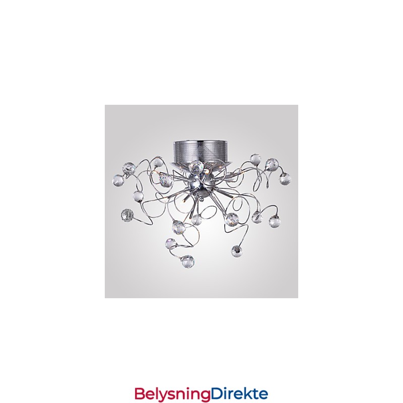 Lysekrone I Krystall, Moderne Design, 9 Lys