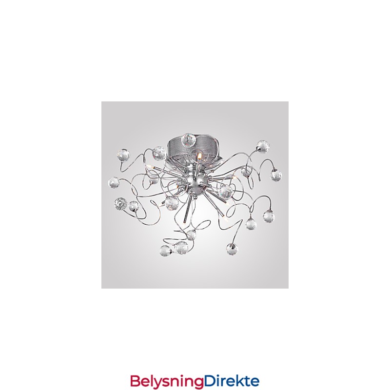 Lysekrone I Krystall, Moderne Design, 9 Lys