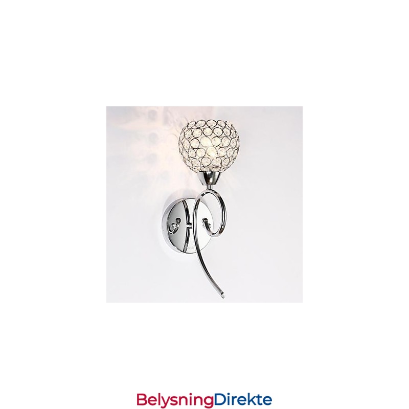 Krystallvegglampe 1 Lys Kreativ Jernmaling