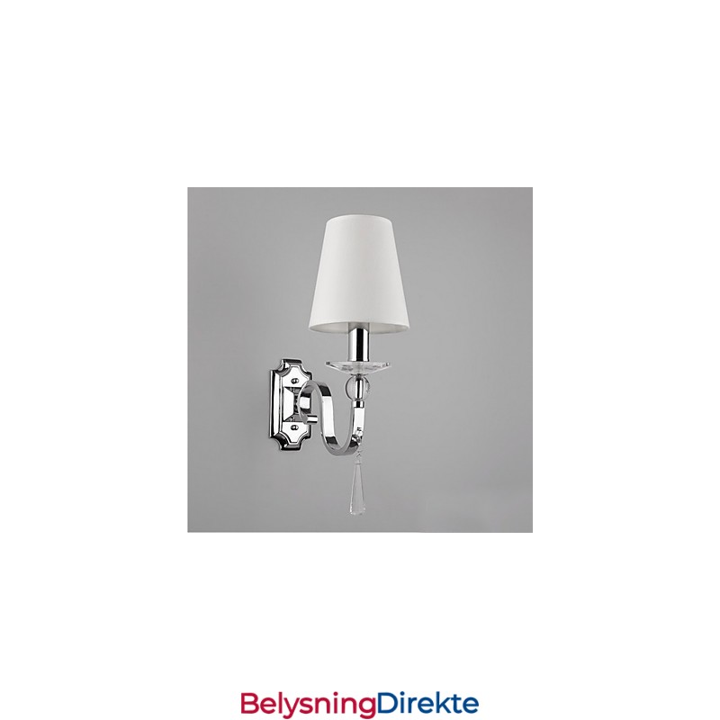 Varmhvit Vegglampe Med Krystalldråper