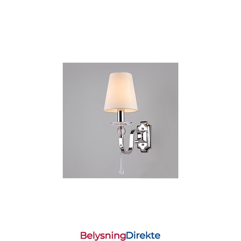 Varmhvit Vegglampe Med Krystalldråper