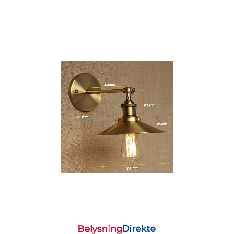 Minimalistisk Industriell Stil Villa Retro Kobber Dekorative Paraplyer Foran Kirkegangen Vegg