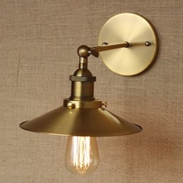 Minimalistisk Industriell Stil Villa Retro Kobber Dekorative Paraplyer Foran Kirkegangen Vegg