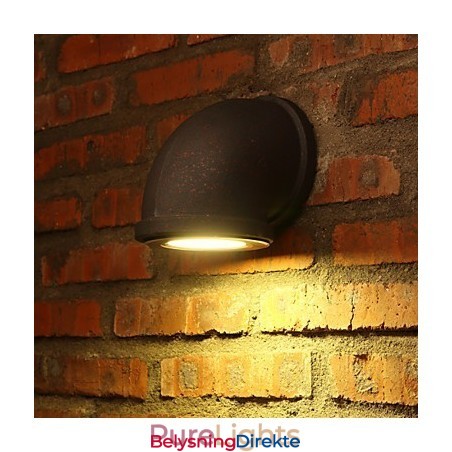 Loft Kreativ Personlighet Retro Landlig Vannrør Vegglampe Lys