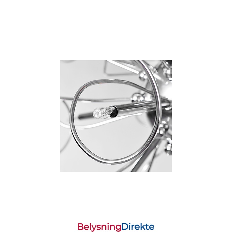 Lysekrone I Krystall, Moderne Design, 9 Lys