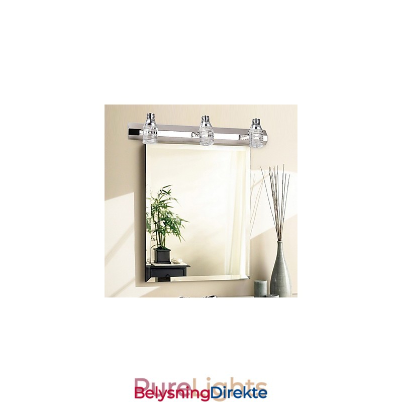 Moderne Vegglampe Med Glassbobleskjerm I Speilfrontstil