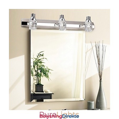 Moderne Vegglampe Med Glassbobleskjerm I Speilfrontstil