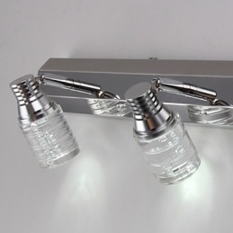 Moderne Vegglampe Med Glassbobleskjerm I Speilfrontstil