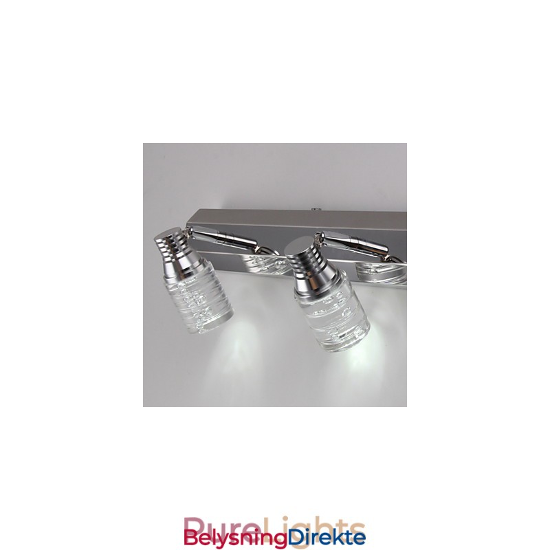 Moderne Vegglampe Med Glassbobleskjerm I Speilfrontstil