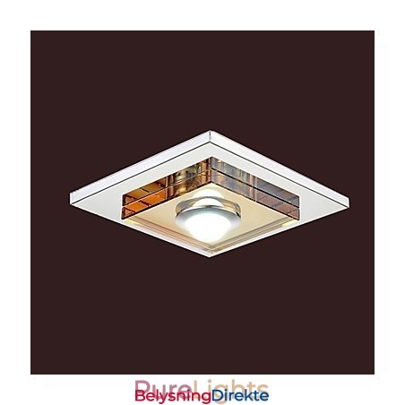 Amber Crystal Taklampe Med 1 Lyskilde, Innfelt