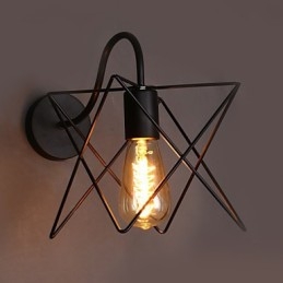 Nordisk Retro Hall Trapper Linje Vegglampe Lys
