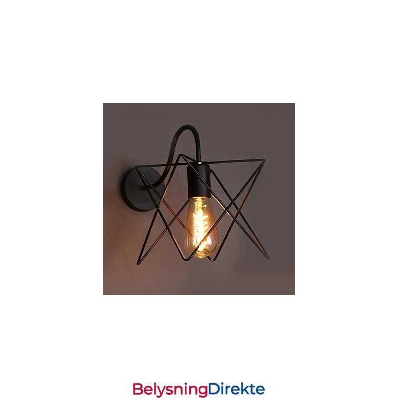 Nordisk Retro Hall Trapper Linje Vegglampe Lys
