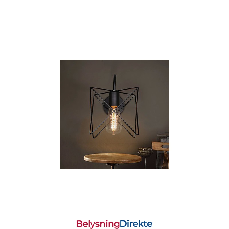 Nordisk Retro Hall Trapper Linje Vegglampe Lys