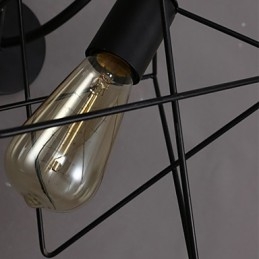 Nordisk Retro Hall Trapper Linje Vegglampe Lys