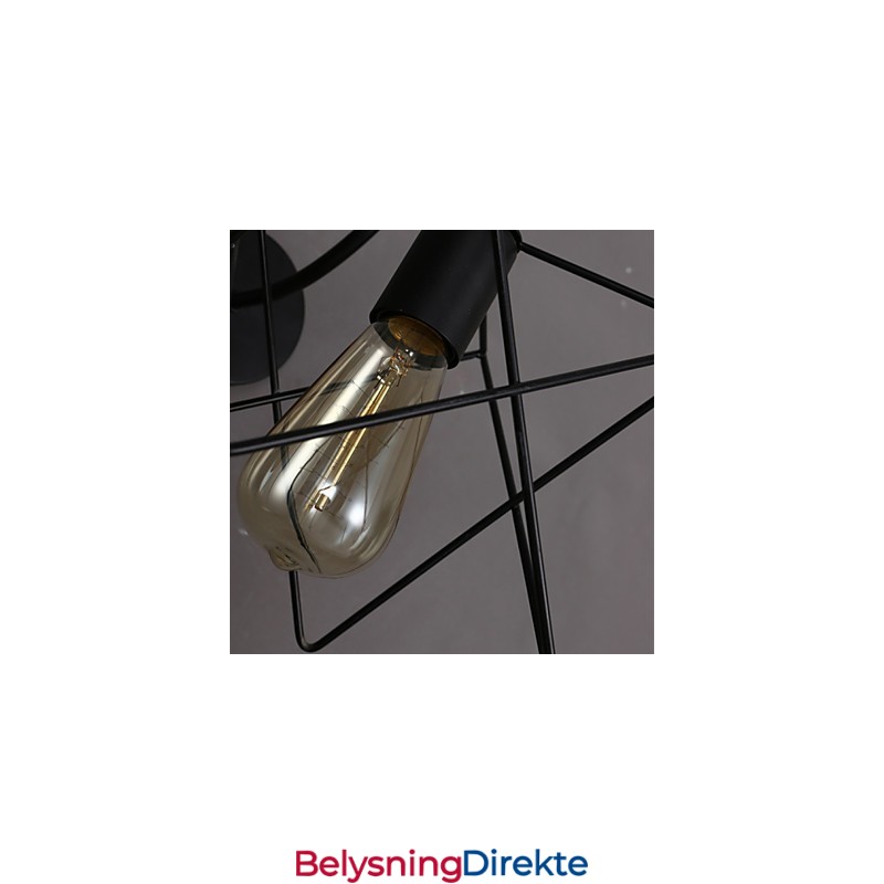 Nordisk Retro Hall Trapper Linje Vegglampe Lys